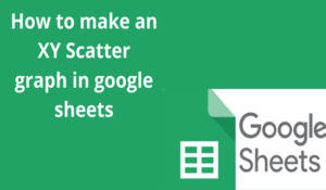 Read more about the article How to make an XY Scatter graph in google sheets